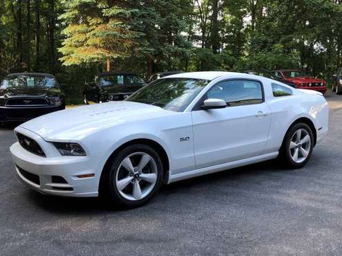 2014 White Ford Mustang GT, 5.0L, 6 Speed, with 3,900 miles for sale in Dover, PA