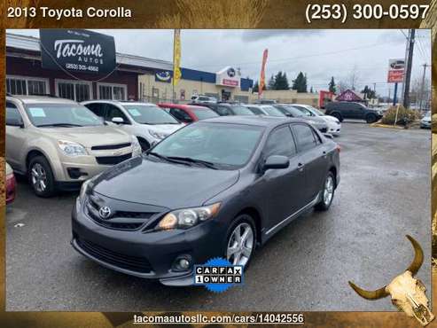 2013 Toyota Corolla S 4dr Sedan 4A - - by dealer for sale in Tacoma, WA