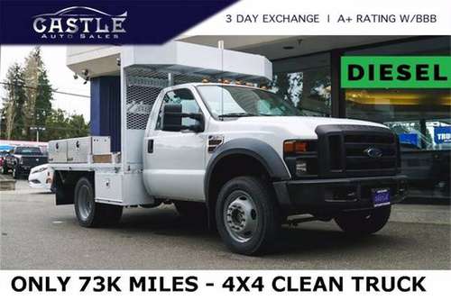 2008 Ford Super Duty F-550 DRW Diesel 4x4 4WD 73k MILES Chassis-Cab for sale in Lynnwood, WA