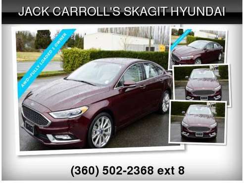 2017 Ford Fusion Platinum AWD - - by dealer - vehicle for sale in Burlington, WA