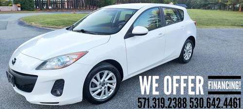 2013 Mazda3 4dr Hatchback Automatic WHITE/1owner NewTires/We for sale in Fredericksburg, District Of Columbia