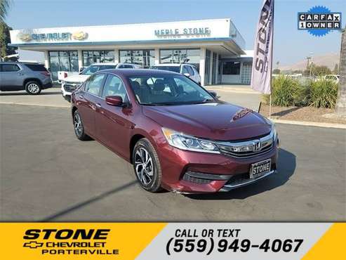 *2017* *Honda* *Accord* *LX* - cars & trucks - by dealer - vehicle... for sale in Porterville, CA