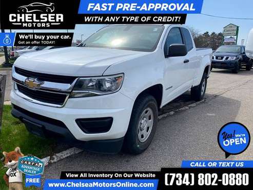 212/mo - 2016 Chevrolet Colorado Work Truck Extended Cab - Easy for sale in Chelsea, MI