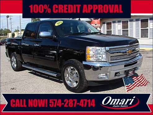 2012 Chevrolet Silverado 1500 4WD Crew Cab 143.5" LT . Low Financing... for sale in South Bend, IN
