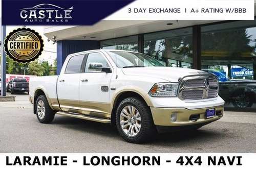 2013 Ram 1500 4x4 4WD Certified Dodge Laramie Longhorn Edition Truck for sale in Lynnwood, MT