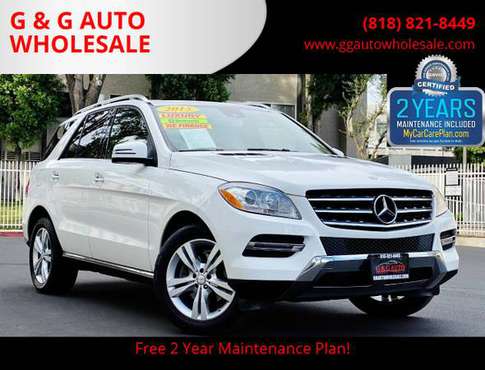 2015 MERCEDES BENZ ML ML350 WHITE ON BLACK FULLY LOADED ! - cars for sale in North Hollywood, CA