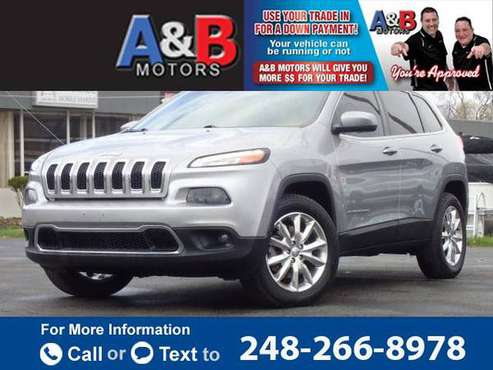 2015 Jeep Cherokee Limited suv Silver - - by dealer for sale in Waterford Township, MI