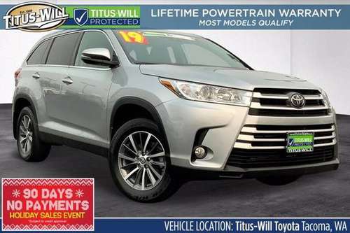 2019 Toyota Highlander AWD All Wheel Drive XLE SUV - cars & trucks -... for sale in Tacoma, WA