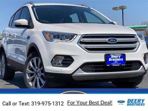 2018 Ford Escape Titanium suv White - - by dealer for sale in Iowa City, IA