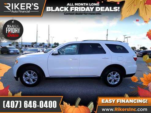 $153/mo - 2012 Dodge Durango SXT - 100 Approved! - cars & trucks -... for sale in Kissimmee, FL