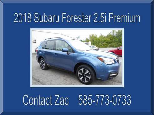 2018 BLUE SUBARU FORESTER 2.5i PREMIUM ~ Automatic Transmission! -... for sale in Bloomfield, NY