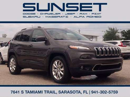 2018 Jeep Cherokee Limited LOADED facotry 100K Warranty! - cars & for sale in Sarasota, FL