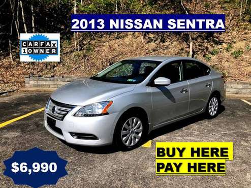 2013 Nissan Sentra CARFAX 1 OWNER/GAS SAVER/NEW INSPECTION! for sale in Pittsburgh, PA