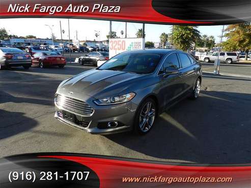 2013 FORD FUSION TITANIUM $3000 DOWN $189 PER MONTH(OAC)100%APPROVAL Y for sale in Sacramento , CA