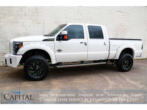 2016 Ford F-250 PLATINUM Turbo Diesel 4x4! Large 35 s! - cars & for sale in Eau Claire, WI