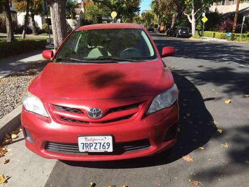2011 red Toyota Corolla - only 97k miles for sale in Palo Alto, CA