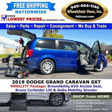 2019 Dodge Grand Caravan SXT Wheelchair Van Mobility Package Conver for sale in Laguna Hills, CA
