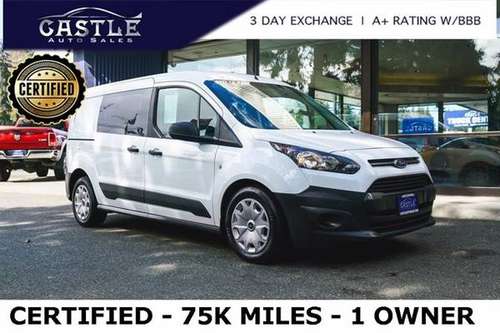 2018 Ford Transit Connect Van Certified XL Minivan, Cargo - cars & for sale in Lynnwood, OR