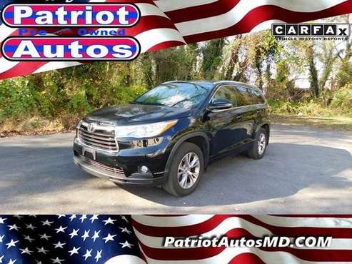 2015 Toyota Highlander AWD All Wheel Drive SUV BAD CREDIT DONT SWEAT... for sale in Baltimore, MD