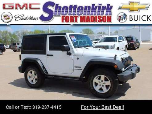 2015 Jeep Wrangler Sport suv White - - by dealer for sale in Fort Madison, IA
