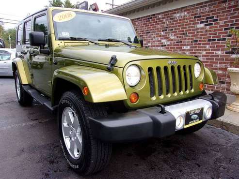 2008 Jeep Wrangler Unlimited Sahara 4x4, 127k Miles, Auto, Green, Nice for sale in Franklin, VT