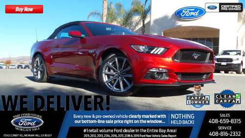 2016 Ford Mustang GT Premium! Navi/Leather/Reverse Camera 21k... for sale in Morgan Hill, CA