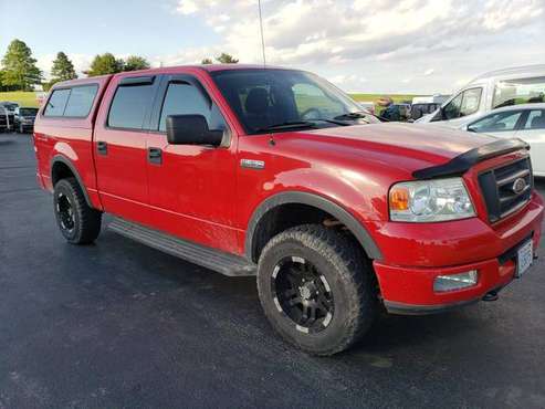 2004 FORD F-150 CREW CAB 4X4 TOPPER AUTOMATIC, - cars & trucks - by... for sale in Kewanee, IL