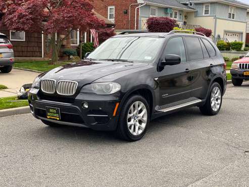 2011 BMW X5 - black n black - 130k miles - heater rear seats - cars & for sale in Lawrence, NY