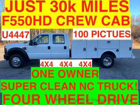 *Ford* *F550HD CREW CAB 4x4 JUST 30k MILES UTILITY SERVICE - cars &... for sale in FRANKLINTON, VA