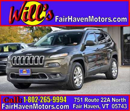 2015 JEEP CHEROKEE Limited 4x4 4dr SUV! Loaded! FW674402 for sale in FAIR HAVEN, VT