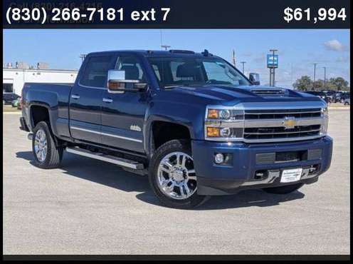 2019 Chevrolet Chevy Silverado High Country - cars & trucks - by... for sale in North Floresville, TX