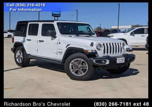 2019 Jeep Wrangler Unlimited Sahara - cars & trucks - by dealer -... for sale in North Floresville, TX