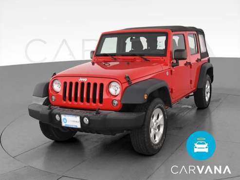 2015 Jeep Wrangler Unlimited Sport S SUV 4D suv Red - FINANCE ONLINE... for sale in Bowling Green , KY