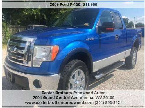 2009 Ford F150 XLT SUPERCAB, LOADED, SUPER CLEAN, 4X4, CLEAN CARFAX for sale in Vienna, WV