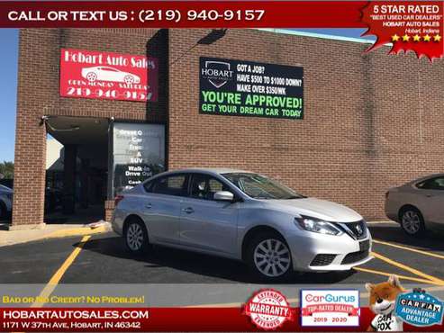 2017 NISSAN SENTRA S $500-$1000 MINIMUM DOWN PAYMENT!! CALL OR TEXT... for sale in Hobart, IL