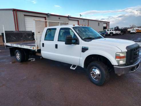 2008 Ford F-350 Crew Cab Flatbed Dump 56k Miles - cars & trucks - by... for sale in Filer, ID