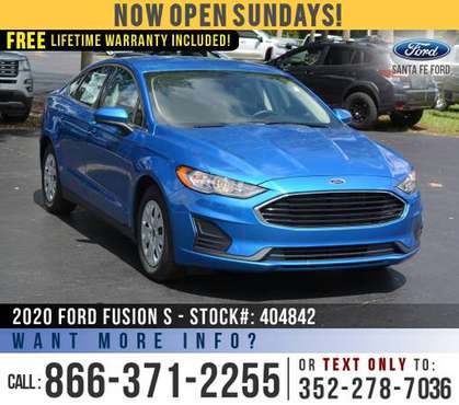 ‘20 Ford Fusion S *** SAVE Over $5,000 off MSRP! *** - cars & trucks... for sale in Alachua, FL