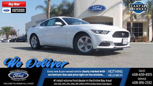 2017 FORD MUSTANG V6! CERTIFIED PRE OWNED! 1 OWNER! ONLY 21K MILES!... for sale in Morgan Hill, CA