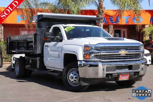 2018 Chevrolet Chevy Silverado 3500 Diesel Utility Dump Truck 34498 for sale in Fontana, CA