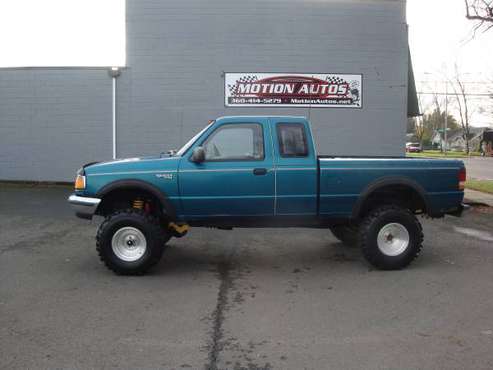 1994 FORD RANGER X-CAB 4X4 4.0 V6 AUTO BIG LIFT SWAMPERS RUNS GREAT... for sale in LONGVIEW WA 98632, OR