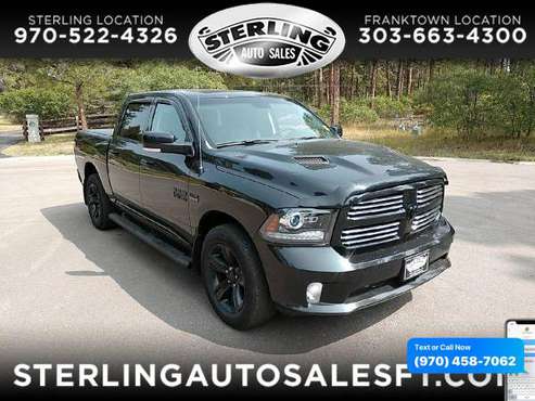 2017 RAM 1500 4WD Crew Cab 140.5 Sport - CALL/TEXT TODAY! - cars &... for sale in Sterling, CO