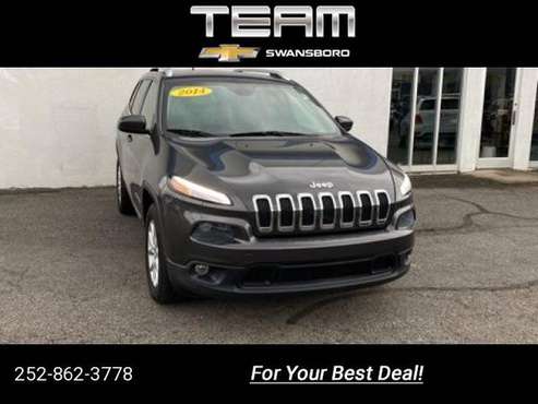 2014 Jeep Cherokee Latitude suv Gray - cars & trucks - by dealer -... for sale in Swansboro, NC
