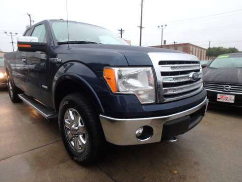 2014 Ford F-150 Super Cab Lariat 4WD Blue for sale in Des Moines, IA