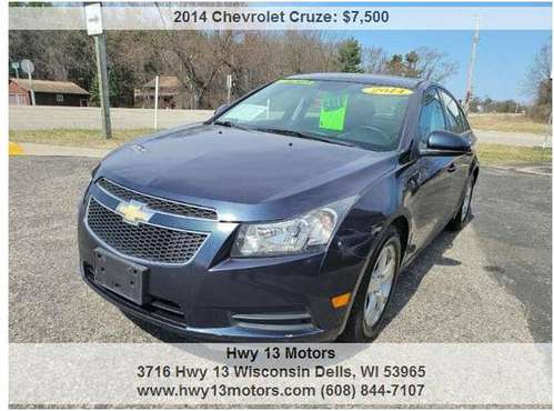 2014 Chevrolet Cruze 1LT Auto 4dr Sedan w/1SD 105220 Miles - cars & for sale in Wisconsin dells, WI