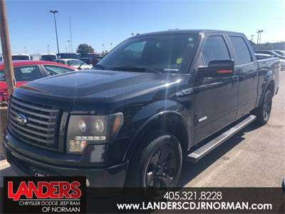 2012 FORD F150*CREW CAB*BLACK*CUSTOM RIMS*RUNNINGS BOARDS*TWIN TURBO!! for sale in Norman, OK