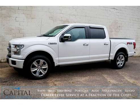 2017 F-150 Platinum 4x4 w/5.0L v8, Heated/Cooled Seats, Tech... for sale in Eau Claire, MN