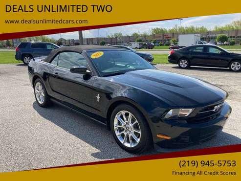 2011 Ford Mustang convertible - Triple Black - 101k miles - cars & for sale in Merrillville, IL