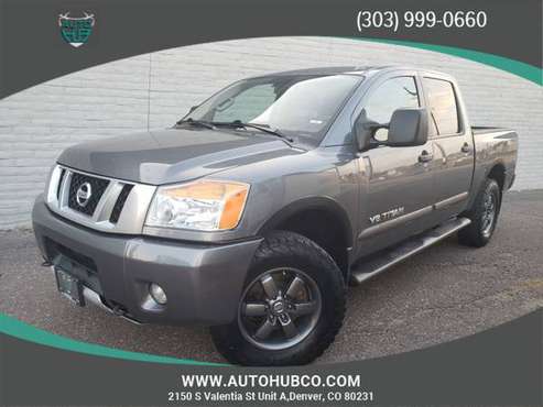 2014 NISSAN TITAN CREW CAB PRO-4X, 4WD ***One Owner*** 55K - cars &... for sale in Denver , CO