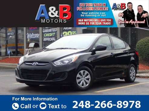 2017 Hyundai Accent Value Edition sedan Black - - by for sale in Waterford Township, MI
