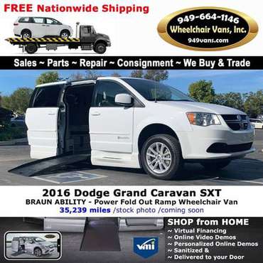 2016 Dodge Grand Caravan SXT Wheelchair Van BraunAbility - Power Fo... for sale in LAGUNA HILLS, AZ